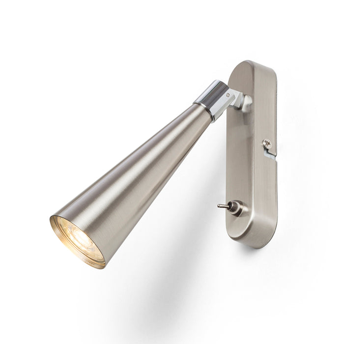 RENDL spotlight ALEXIS wall matt nickel 230V LED GU10 5W R14466 2