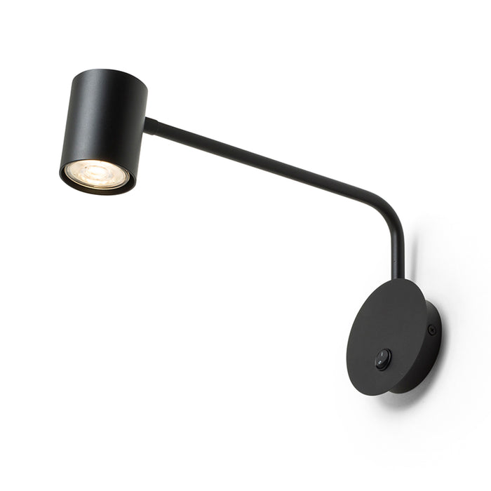 RENDL spotlight FILIP on an arm black 230V LED GU10 5W R14486 1