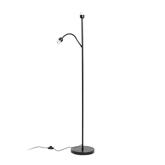 RENDL shades, shade bases, pendent sets PAMPA floor base black 230V LED E27 11+7W R14498 1