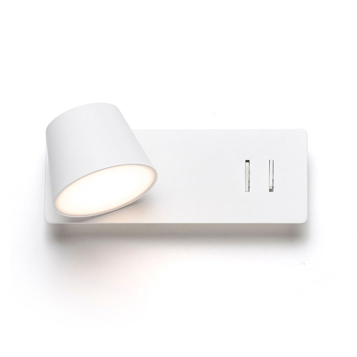 RENDL spotlight AMADEUS wall with backlighting white  230V LED 4+6W  3000K R14521 1