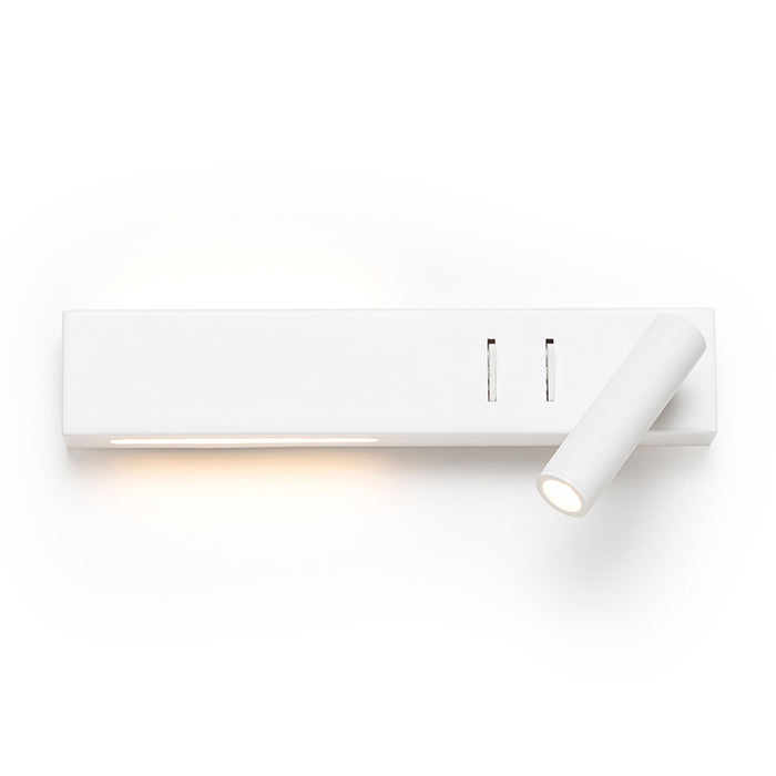 RENDL spotlight ODEON wall with backlighting white  230V LED 8+3W 30°  3000K R14523 1