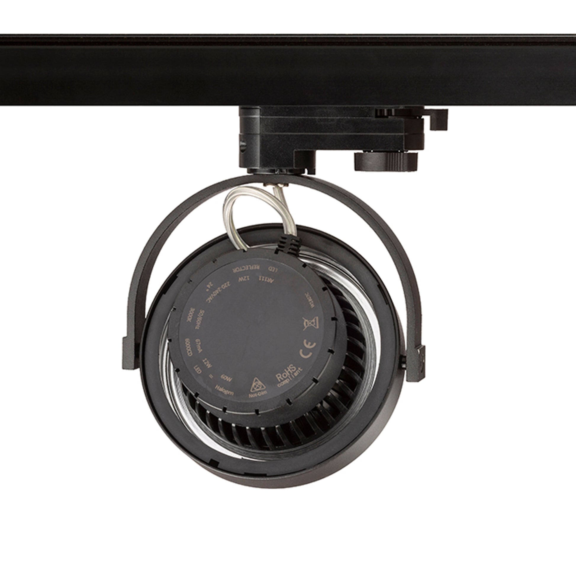 RENDL 3-circuit track system KELLY LED for 3-circuit tracks black  230V LED 12W 24°  3000K R14547 2