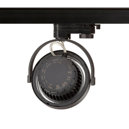 RENDL 3-circuit track system KELLY LED for 3-circuit tracks black  230V LED 12W 24°  3000K R14547 2