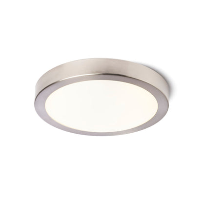 RENDL surface mounted lamp BARRY LED ceiling  matt nickel 230V LED 12W IP44  3000K R14548 1